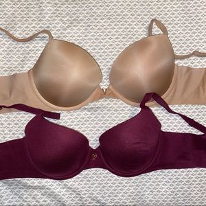 34 D VS Bra Bundle Push-Up and Lined Semi Demi